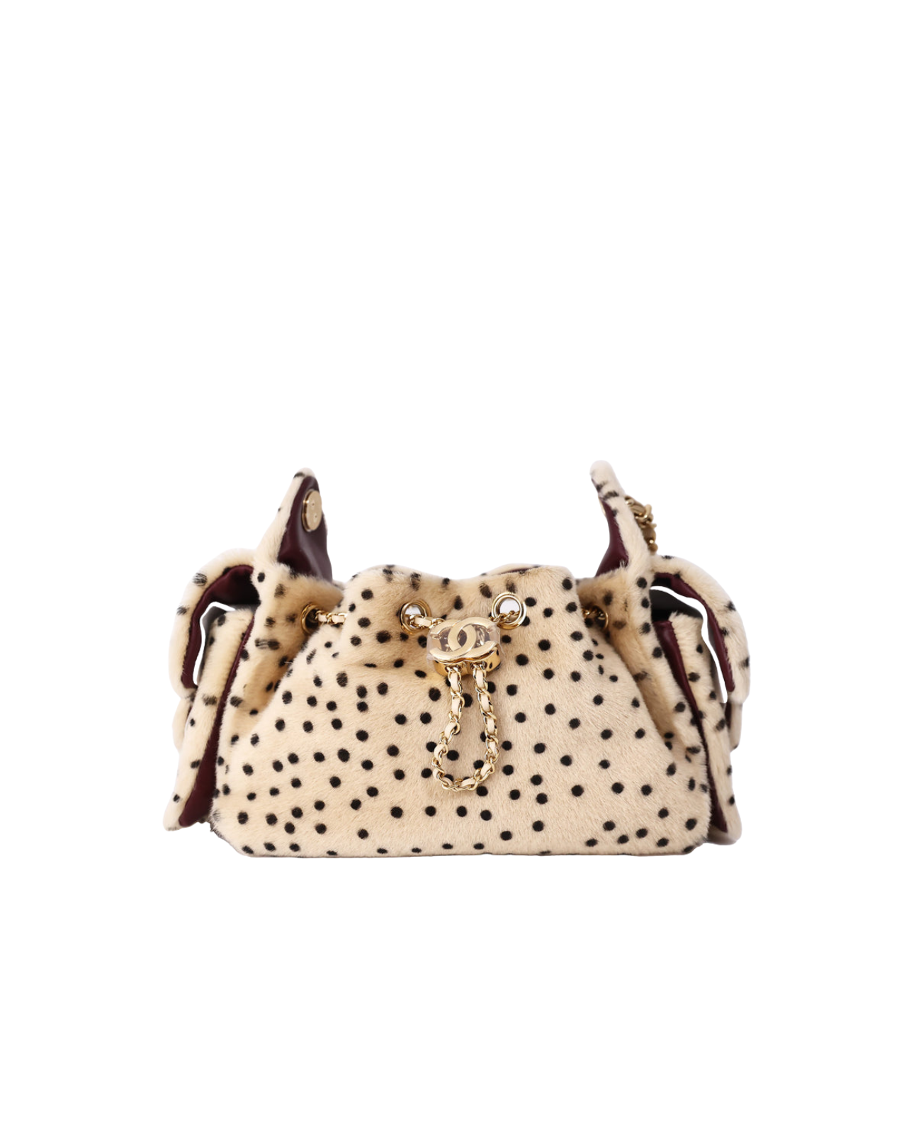 *HOT* Chanel 26A Matthieu Blazy 25 Mini Handbag in Light Beige/Black Lambskin Leather with Gold Hardware