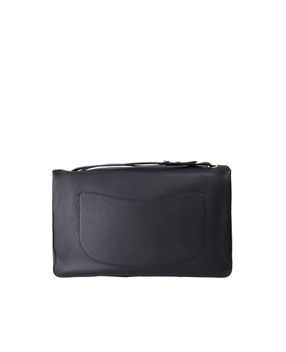 Chanel 2026 Matthieu Blazy Maxi Oversized Flap Bag 38.5 (Airport Bag) in Black Grained Calfskin with Gold Hardware (Contact to Enquire)