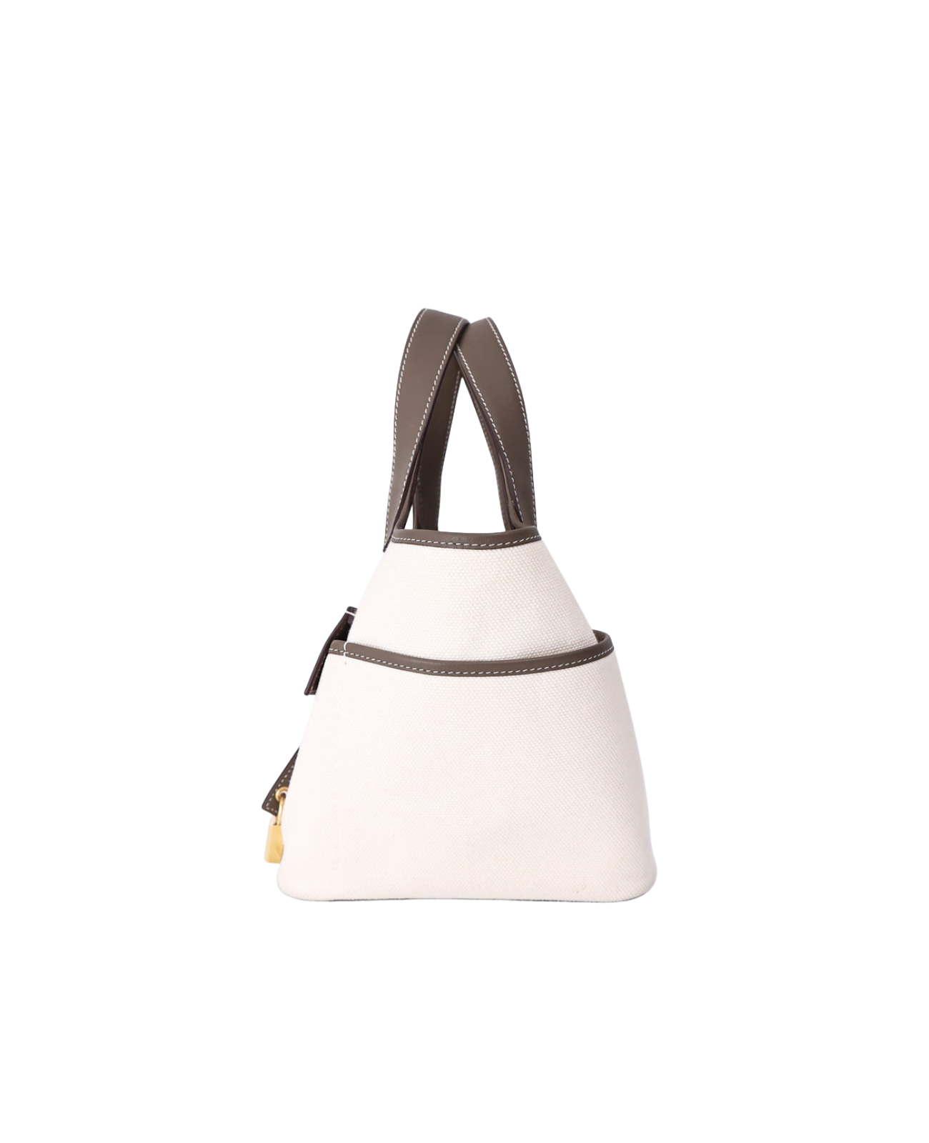 Hermès Picotin Cargo 18 in Étoupe/Ecru Canvas/Leather with Gold Hardware (Contact to Enquire)