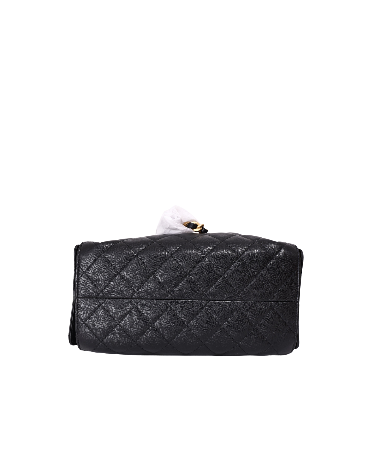 Chanel 25 Small in Black Caviar Leather with Gold Hardware
