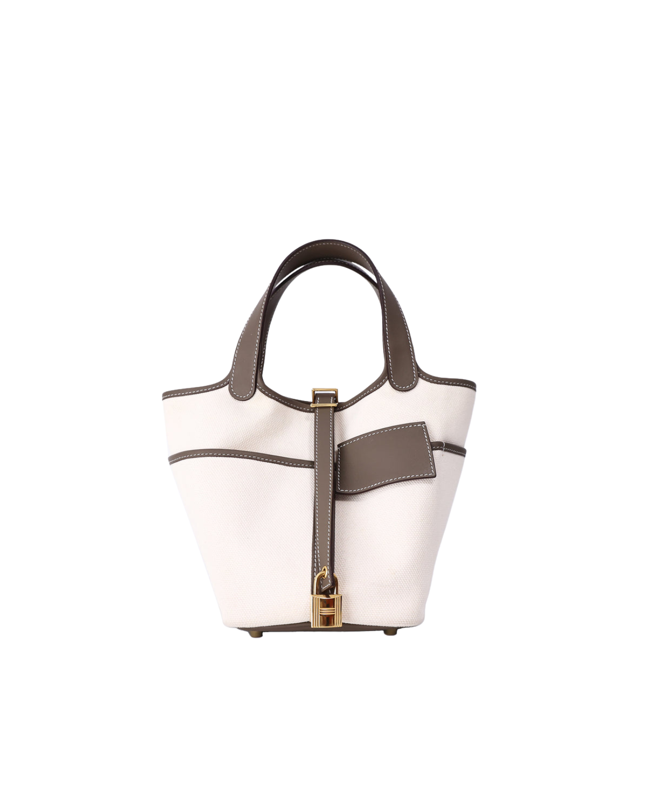 Hermès Picotin Cargo 18 in Étoupe/Ecru Canvas/Leather with Gold Hardware (Contact to Enquire)