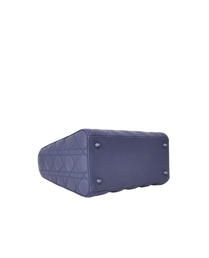 Christian Dior Lady Dior Medium in Navy Ultra Matte Calfskin Leather with Matte Hardware (Contact to Enquire)