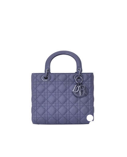 Christian Dior Lady Dior Medium in Navy Ultra Matte Calfskin Leather with Matte Hardware (Contact to Enquire)