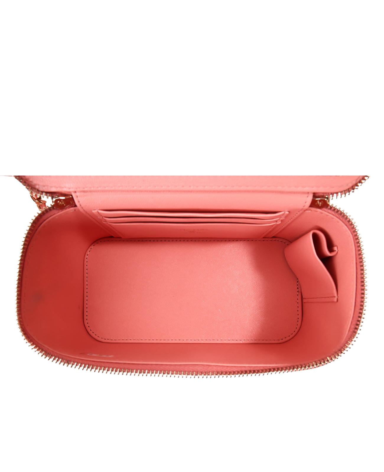 Chanel Quilted Top Handle Vanity Case in Pink Lambskin with Gold Hardware (Contact to Enquire)